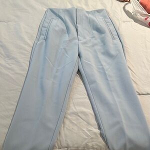 Stradivarius Sky Blue Skinny Trousers